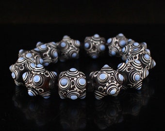 0.79" Chinese Exquisite natural Agate Hand-carved Ruyi pattern beads Bracelet 