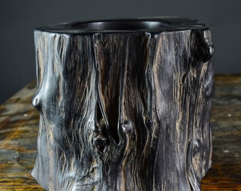 N1782 Beautiful Shape Chinese Zitan Wood Brush Pot