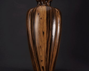 N1920 Chinese Wood Grain Glaze Porcelain Vase