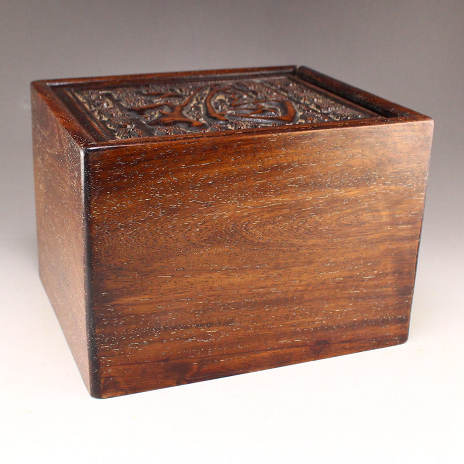 N3464 Vintage Chinese Zitan Wood Three Layers Jewelry Box Etsy