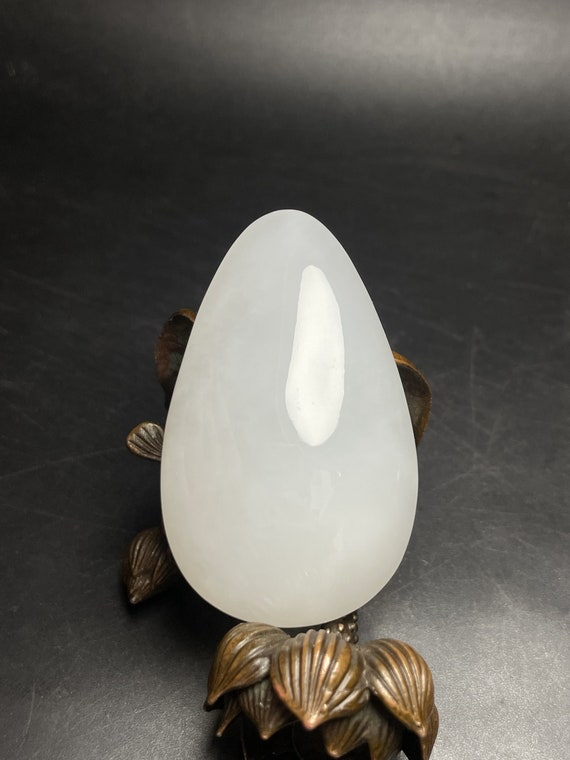 E8430 Chinese Natural White Hetian Jade Pendant