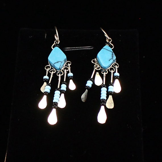 F0515 Handmade 925 Sterling Silver Turquoise Inca… - image 2