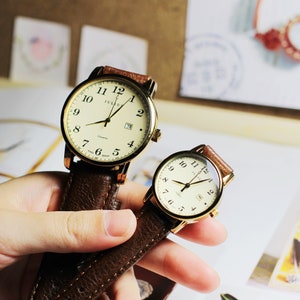 Couples Watch,wrist Watch, Women Watch, Leather Watch ,birthday Gift ...