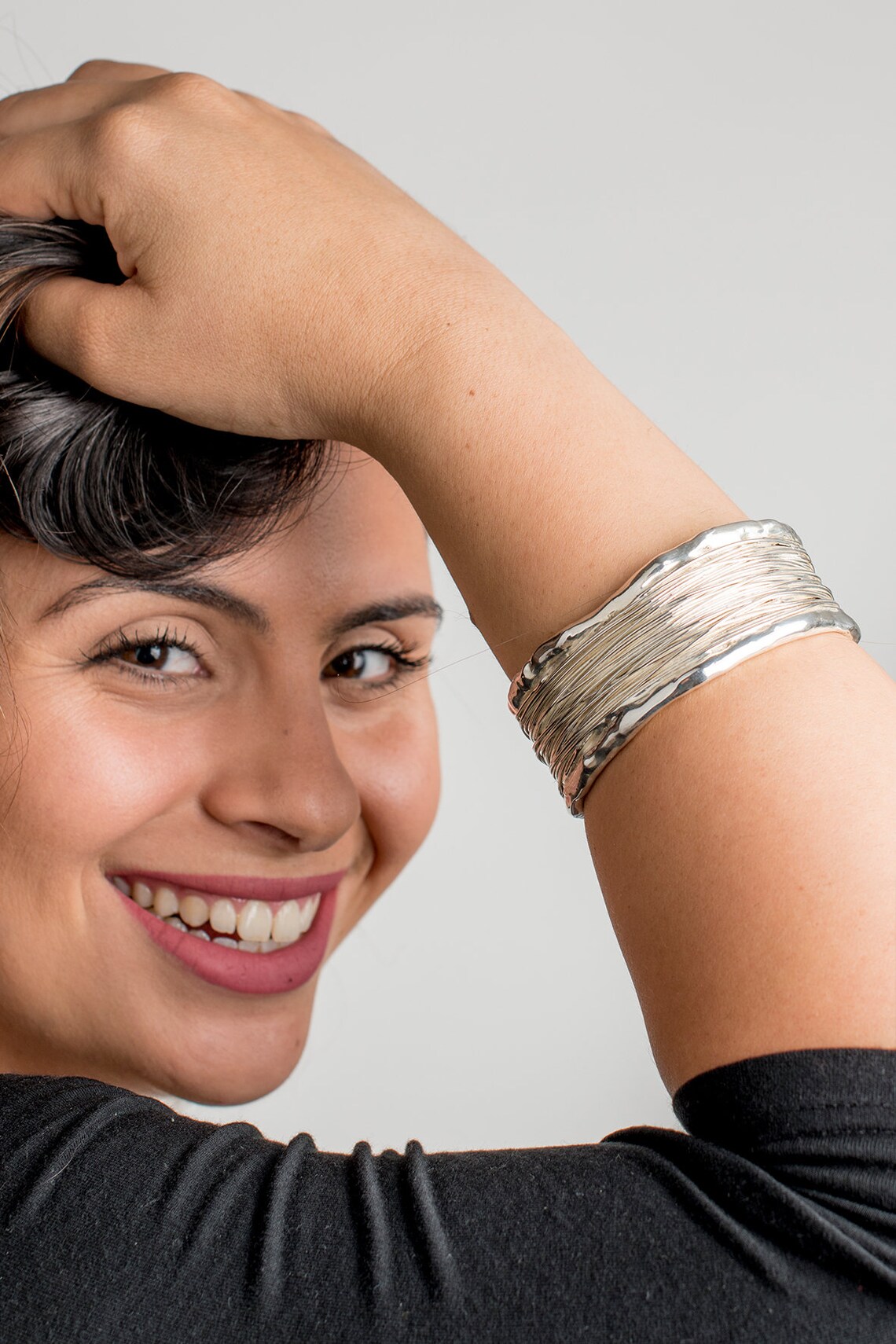 Wide silver bangle bracelet 925 sterling silver bracelets Etsy