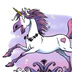 Grande mapa cuadrado "Filou Licorne"