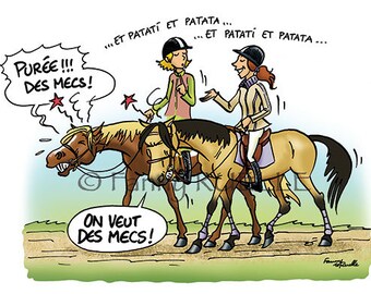 Postal Zen Horse Etsy