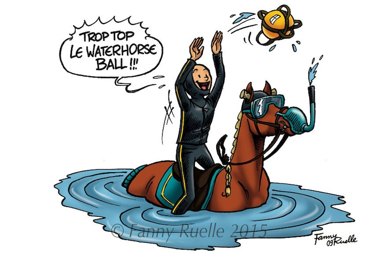 Postcard WaterHorseBall