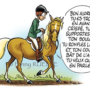 Carte postale "Cheval Psy"