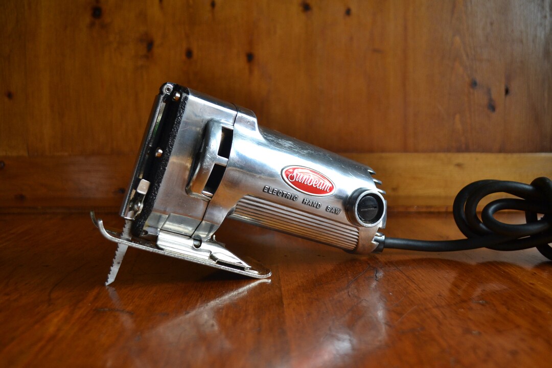 Vintage Sunbeam Electric Hand Saw Model 1763 Made in Chicago Etsy