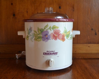 Vintage USA made Rival Slow Cooker Crock Pot Model 3100 3.5 Quart