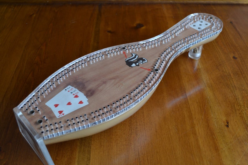 Unique Cribbage Board Made in the USA from a Bowling Pin Etsy
