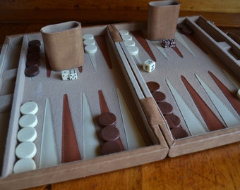 Vintage Backgammon Board by Cardinal Complete and in Very Good Condition