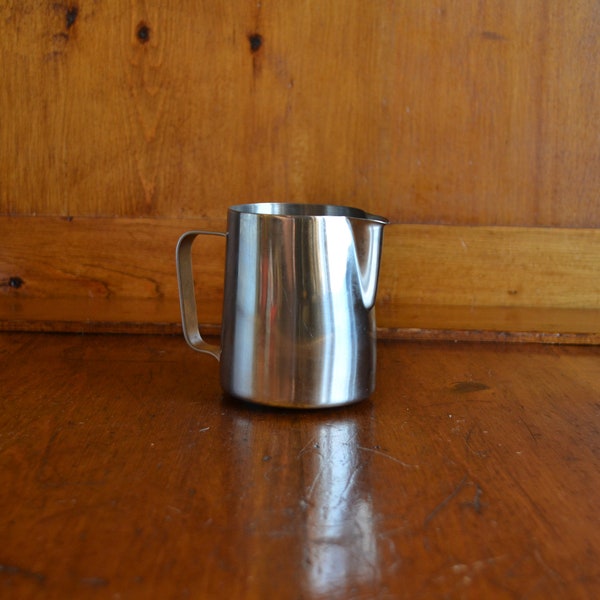 Milk Frother Pitcher for Espresso made of Stainless Steel Small