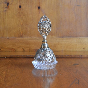 Vintage Crystal and Metal Perfume Holder