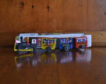 Vintage Zig Zag Comic Express Wind-up Train with Original Box