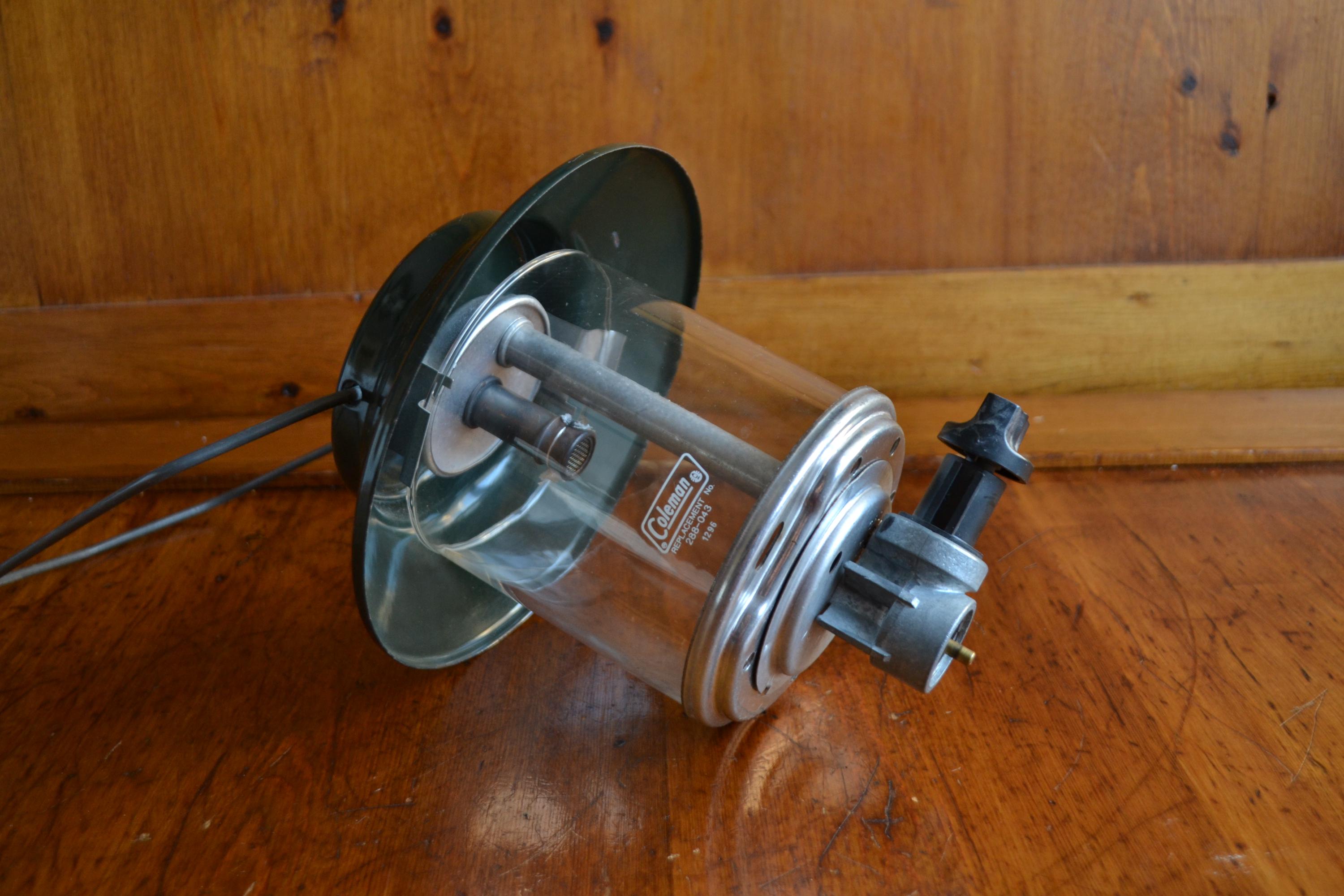 Vintage Coleman Lantern Top Half Globe & Top Replacement Glass