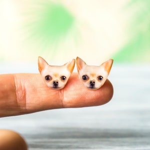 chihuahua dog , chihuahua gift , dog lover , chihuahua jewelry , chihuahua studs , pet jewelry , chihuahua lover