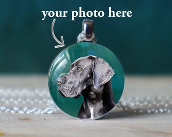 great dane , great dane gifts, great dane mom , custom dog necklace , pet photo necklace , custom pet necklace , dog mom necklace