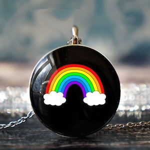 rainbow jewellery , gay pride jewelry , lgbt necklace , rainbow pendant , pride necklace , lesbian necklace , gay pride necklace