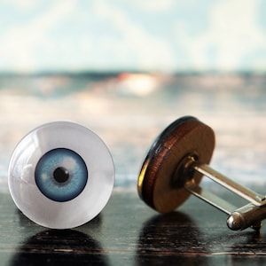 blue eye cufflinks , optometry gift , optometrist gift , optician gift , ophthalmologist gift , gift for optometrist , gift for eye doctor