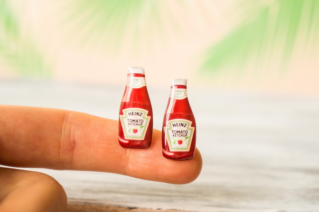 Ketchup , Fun Earrings, Funny Earrings , Ketchup Jewelry , Food Jewelry