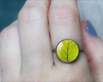 leaf ring , botanical ring ,  silver leaf ring , nature inspired ring , forest ring , bohemian ring