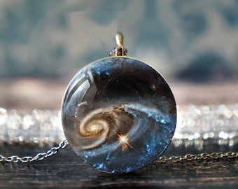astronomy jewelry , milky way galaxy , galaxy pendant , space jewelry , milky way pendant , galaxy jewelry , space pendant