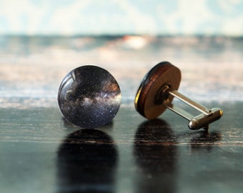 space cufflinks , astronomy cufflinks , science gift for men , nebula cufflinks , galaxy cuff links , universe cufflinks , geek cufflinks