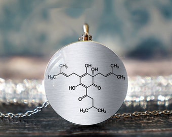 caffeine molecule , coffee necklace , science necklace , molecule jewelry , coffee lover , caffeine jewelry , caffeine gift