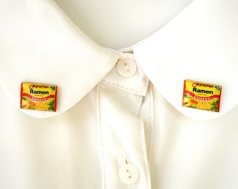 Ramen jewelry , miniature food brooch , kawaii jewelry , noodles brooch , japanese food  , soup brooch , soup gift , ramen noodle soup