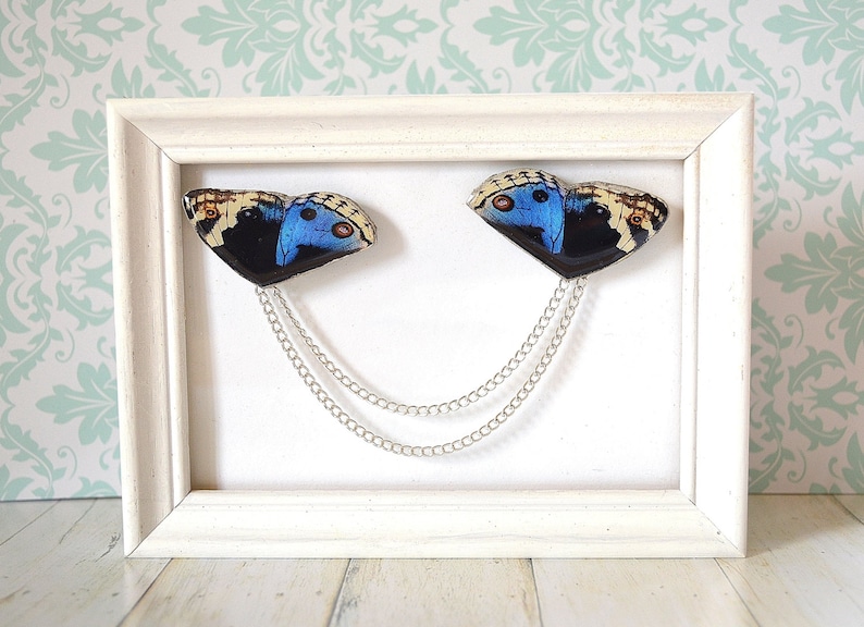 Blue Butterfly Jewelry Butterfly Accessory Blue Butterfly Etsy