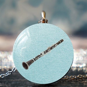 clarinet jewelry , clarinet pendant , wind instrument  , musician gift , clarinet jewellery , clarinet player gift , music pendant