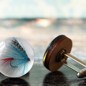 fly fishing , fishing cufflinks , fly fishing cufflink , fisherman gift , gifts for fishermen