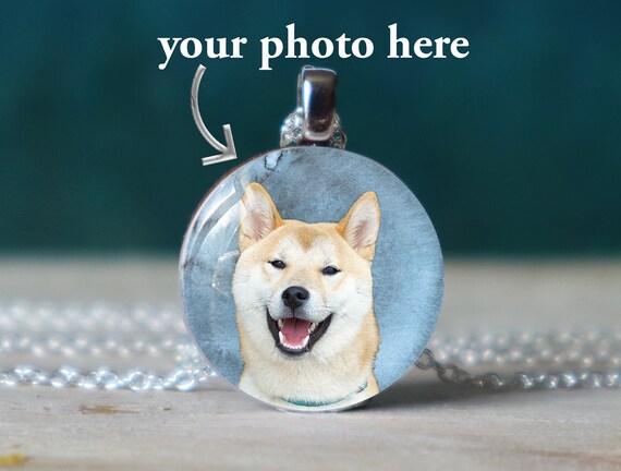 Shiba Inu Shiba Inu Gift Custom Dog Necklace Pet Photo