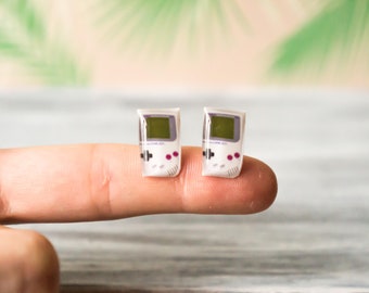gameboy , boucles d’oreilles de jeux vidéo , bijoux geek , bijoux gamer , boucles d’oreilles geek