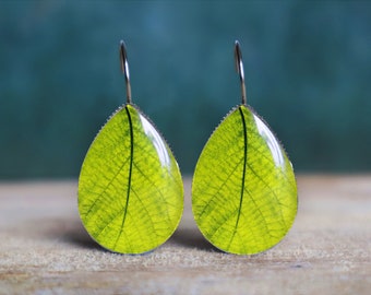 botanical earrings , petal earrings , leaf hoop earrings , leaf earrings , leaf jewelry , nature earrings , nickel free earrings