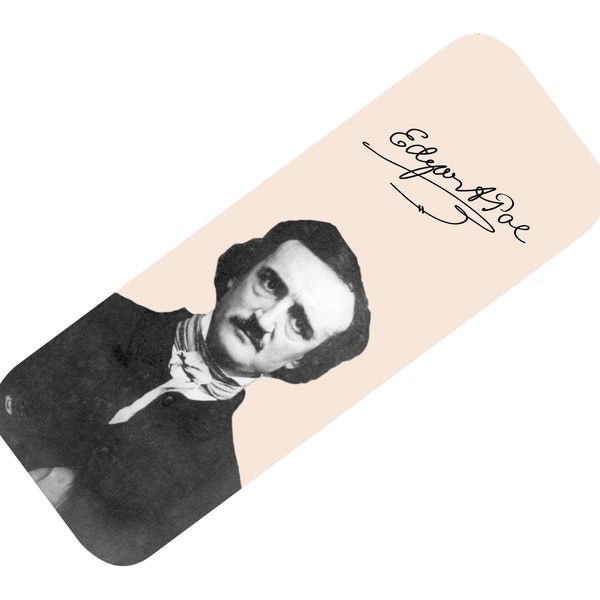 Edgar Allan Poe signature bookmark