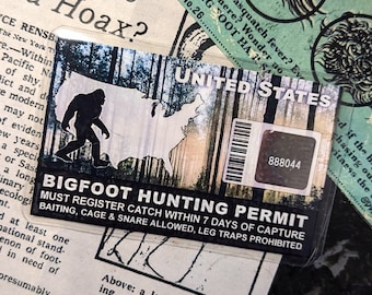 Bigfoot hunting permit