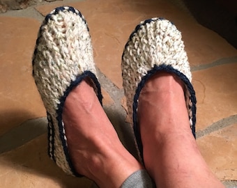 Ballet Flats - a loom knit pattern