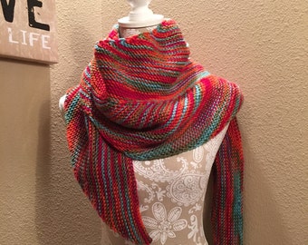 Bird of Paradise Shawl -- a loom knit pattern