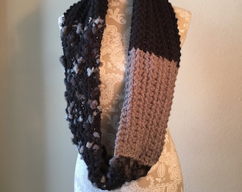 Grays Peak Infinity Scarf  --  a loom knit pattern