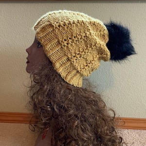 Barrels & Purls Hat -- a loom knit pattern