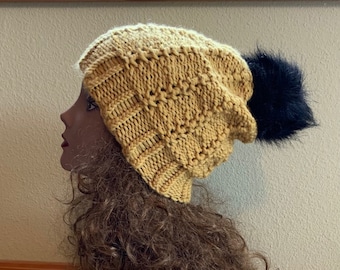 Barrels & Purls Hat -- a loom knit pattern