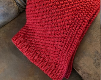 Eyelet Moss Baby Blanket --  a loom knit pattern