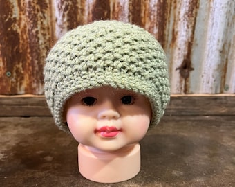 Eyelet Moss Baby Hat