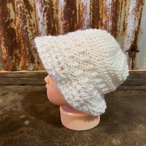 Floppy Brim Baby Hat -- a loom knit pattern