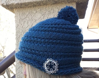 One Row Hat - a loom knit pattern