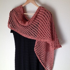 Lattice Stitch Shawl a loom knit pattern image 1