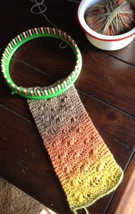 Seafoam Stitch Scarf A Loom Knit Pattern