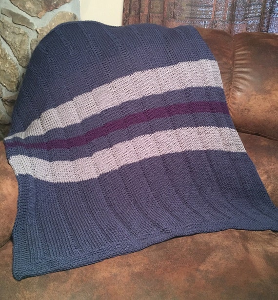 Striped Baby Blanket And Tassels Hat Two Loom Knit Patterns Striped Baby Blanket And Tassels Hat Two Loom Knit Patterns
